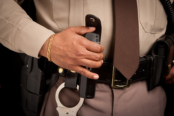 Police officer w-mace